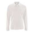 Blanc - Front - SOLS - Polo manches longues PERFECT - Homme