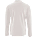 Blanc - Back - SOLS - Polo manches longues PERFECT - Homme