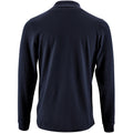 Bleu marine - Back - SOLS - Polo manches longues PERFECT - Homme