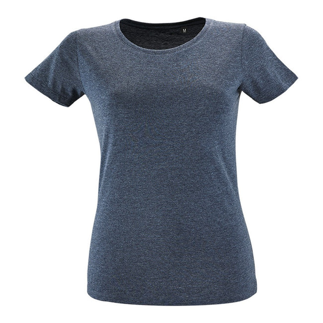 Denim chiné - Front - SOLS - T-shirt REGENT - Femme