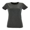 Gris foncé chiné - Front - SOLS - T-shirt REGENT - Femme