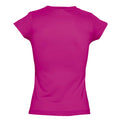 Fuchsia - Side - SOLS - T-shirt manches courtes MOON - Femme