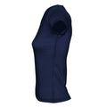 Bleu marine - Back - SOLS - T-shirt manches courtes MOON - Femme