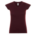 Bordeaux - Front - SOLS - T-shirt manches courtes MOON - Femme