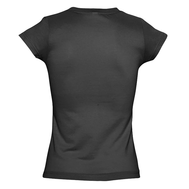 Gris foncé - Side - SOLS - T-shirt manches courtes MOON - Femme