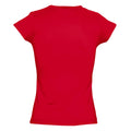 Rouge - Side - SOLS - T-shirt manches courtes MOON - Femme