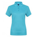 Turquoise - Front - Henbury - Polo Shirt - Femme