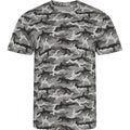 Gris - Front - AWDis - T-shirt Camouflage - Homme
