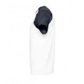 Blanc-bleu marine - Side - SOLS - T-shirt manches courtes FUNKY - Homme