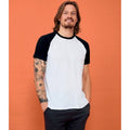 Blanc-noir - Back - SOLS - T-shirt manches courtes FUNKY - Homme