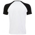 Blanc-noir - Side - SOLS - T-shirt manches courtes FUNKY - Homme