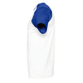 Blanc-bleu roi - Back - SOLS - T-shirt manches courtes FUNKY - Homme