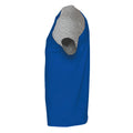 Bleu roi-gris chiné - Side - SOLS - T-shirt manches courtes FUNKY - Homme