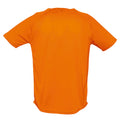Orange néon - Back - SOLS Sporty - T-shirt à manches courtes - Homme