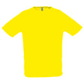 Citron - Front - SOLS Sporty - T-shirt à manches courtes - Homme