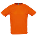 Orange - Front - SOLS Sporty - T-shirt à manches courtes - Homme