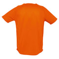 Orange - Back - SOLS Sporty - T-shirt à manches courtes - Homme