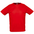 Rouge - Front - SOLS Sporty - T-shirt à manches courtes - Homme