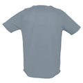 Gris - Back - SOLS Sporty - T-shirt à manches courtes - Homme