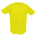 Jaune néon - Back - SOLS Sporty - T-shirt à manches courtes - Homme