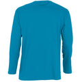 Bleu aqua - Back - SOLS Monarch - T-shirt à manches longues - Homme
