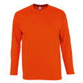 Orange - Front - SOLS Monarch - T-shirt à manches longues - Homme