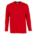 Rouge - Front - SOLS Monarch - T-shirt à manches longues - Homme