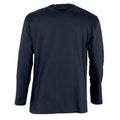 Bleu marine - Back - SOLS Monarch - T-shirt à manches longues - Homme