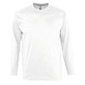 Blanc - Front - SOLS Monarch - T-shirt à manches longues - Homme