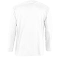 Blanc - Back - SOLS Monarch - T-shirt à manches longues - Homme