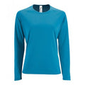Bleu clair - Front - SOLS - T-shirt manches longues PERFORMANCE - Femme
