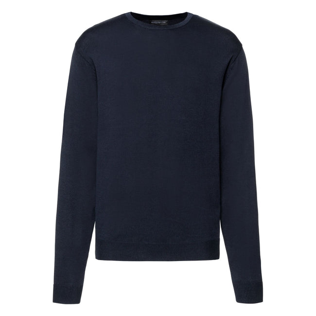 Bleu marine - Front - Russell - Pull - Homme