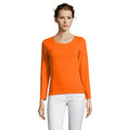 Orange - Back - SOLS Majestic - T-shirt à manches longues - Femme