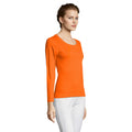 Orange - Side - SOLS Majestic - T-shirt à manches longues - Femme