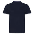 Bleu marine - blanc - Back - AWDis Mens - T-shirt POLO - Hommes