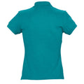 Bleu canard - Back - SOLS Passion - Polo 100% coton à manches courtes - Femme