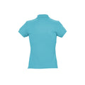 Bleu atoll - Side - SOLS Passion - Polo 100% coton à manches courtes - Femme