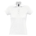 Blanc - Front - SOLS Passion - Polo 100% coton à manches courtes - Femme