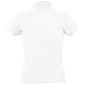 Blanc - Back - SOLS Passion - Polo 100% coton à manches courtes - Femme