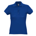 Bleu roi - Front - SOLS Passion - Polo 100% coton à manches courtes - Femme
