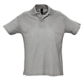 Gris marne - Front - SOLS Summer II - Polo à manches courtes - Homme
