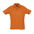 Orange - Front - SOLS Summer II - Polo à manches courtes - Homme