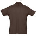 Chocolat - Back - SOLS Summer II - Polo à manches courtes - Homme