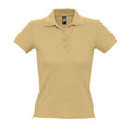Beige - Front - SOLS - Polo manches courtes PEOPLE - Femme