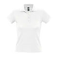 Blanc - Front - SOLS - Polo manches courtes PEOPLE - Femme