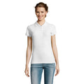 Blanc - Back - SOLS - Polo manches courtes PEOPLE - Femme