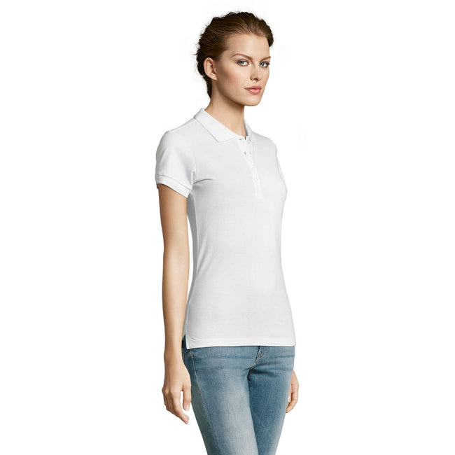 Blanc - Side - SOLS - Polo manches courtes PEOPLE - Femme