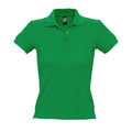 Vert - Front - SOLS - Polo manches courtes PEOPLE - Femme