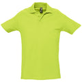 Vert pomme - Front - SOLS Spring II - Polo à manches courtes - Homme