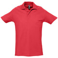 Rouge - Front - SOLS Spring II - Polo à manches courtes - Homme